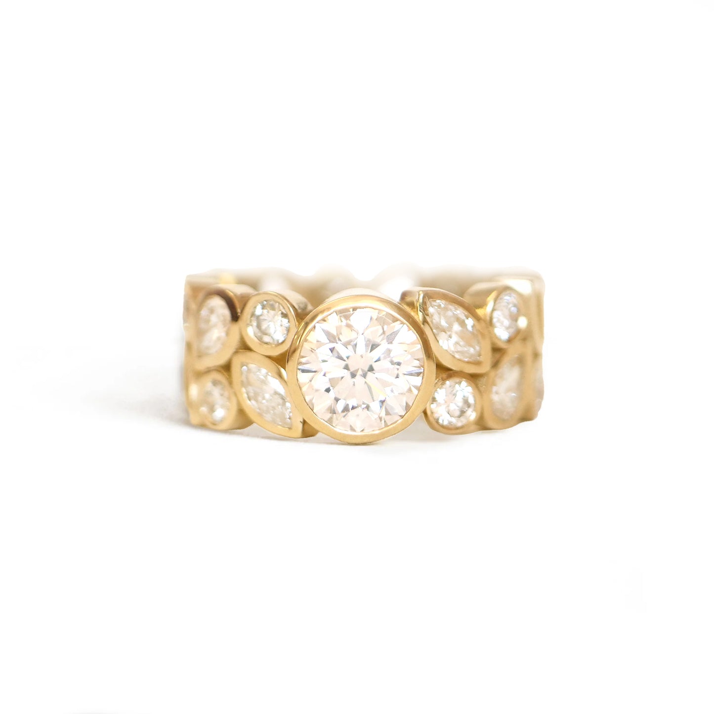 Custom Round Diamond Multi Shape Ring