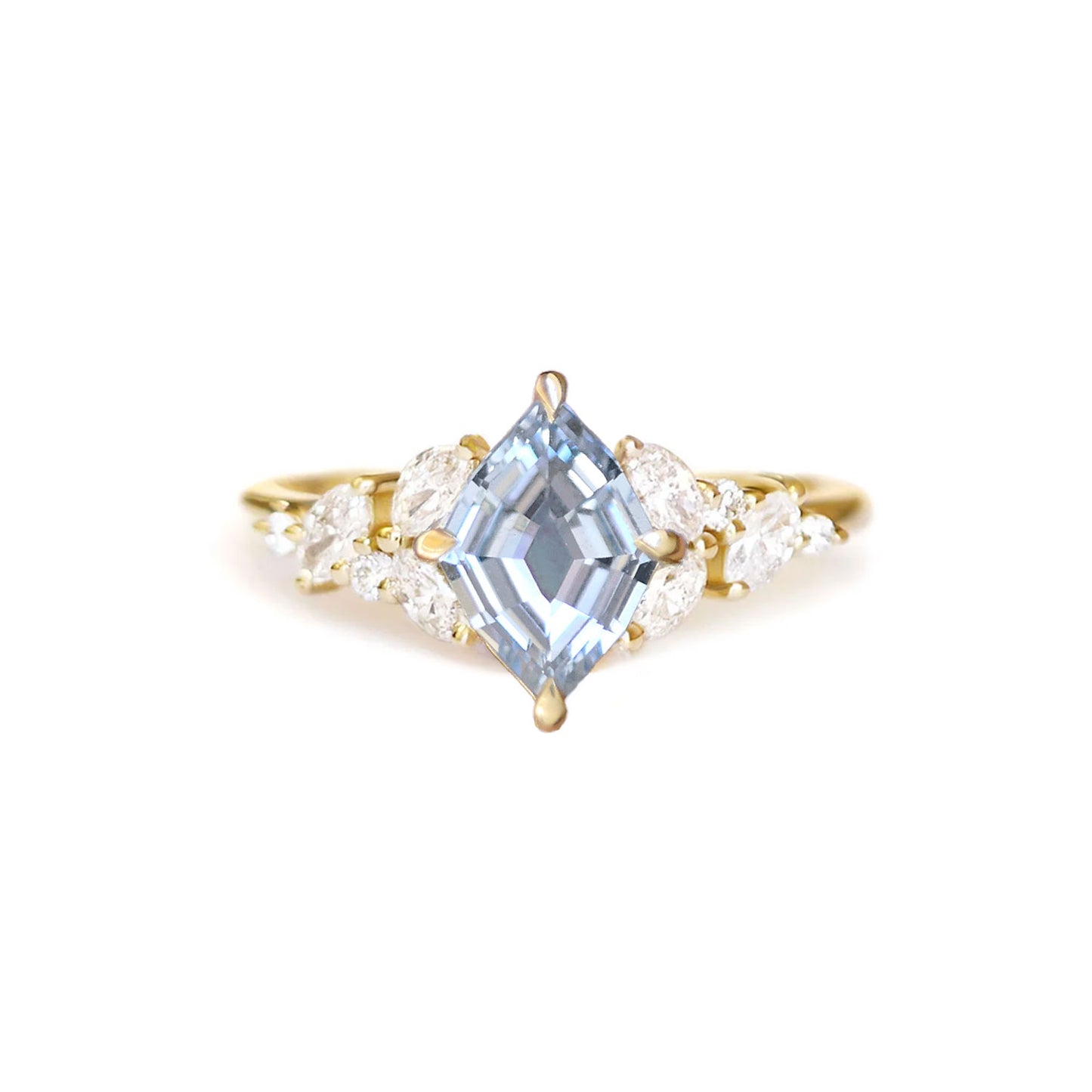 Ice Blue Lozenge Garden Party Ring