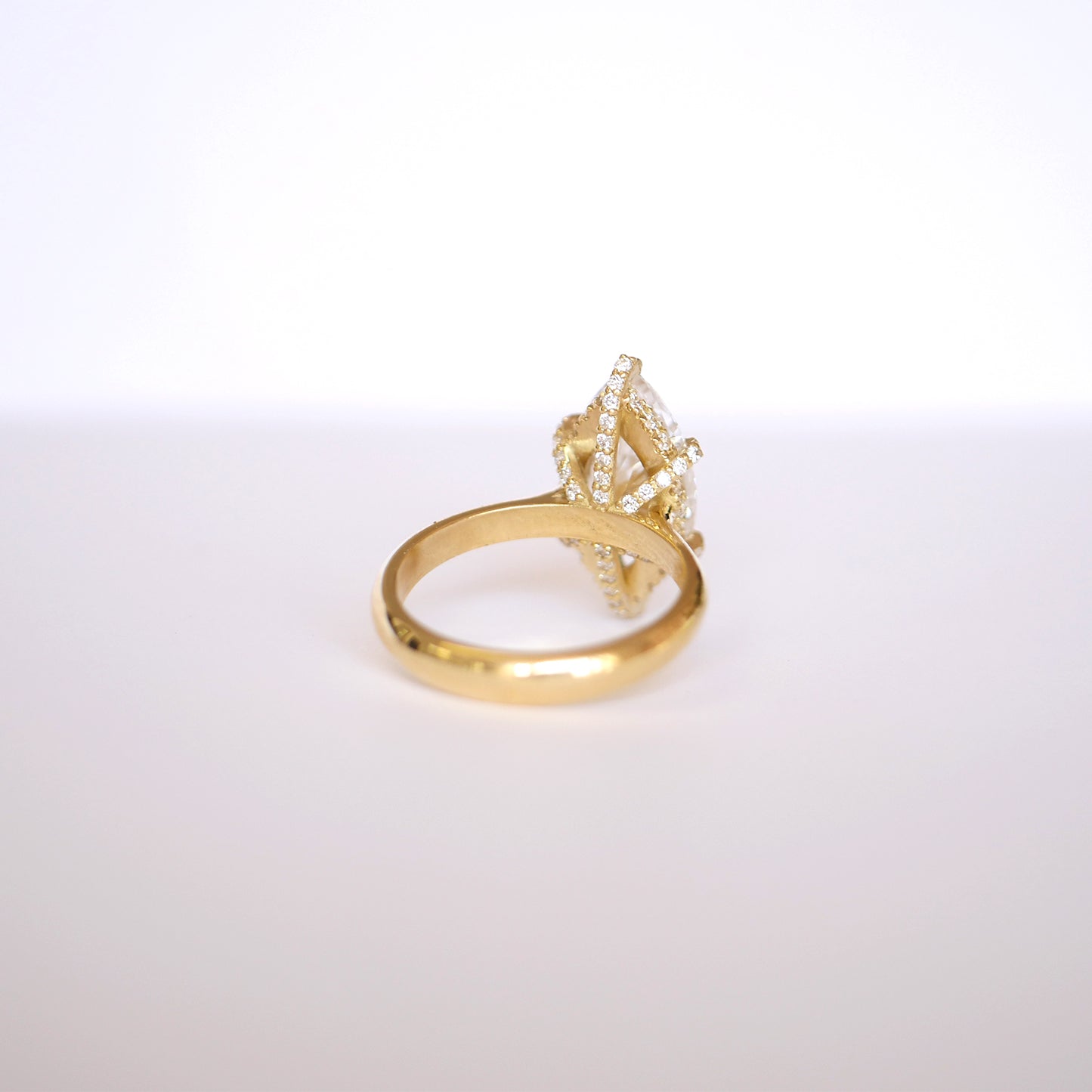 Custom Marquise Solitaire Diamond Ring