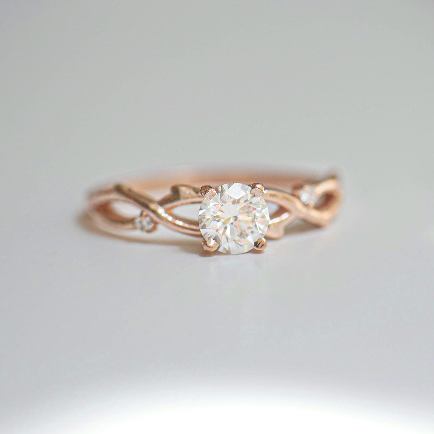 Rose Gold Diamond Vine Ring