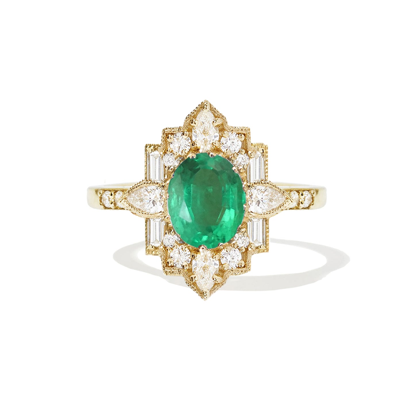 1.28 ctw Oval Emerald