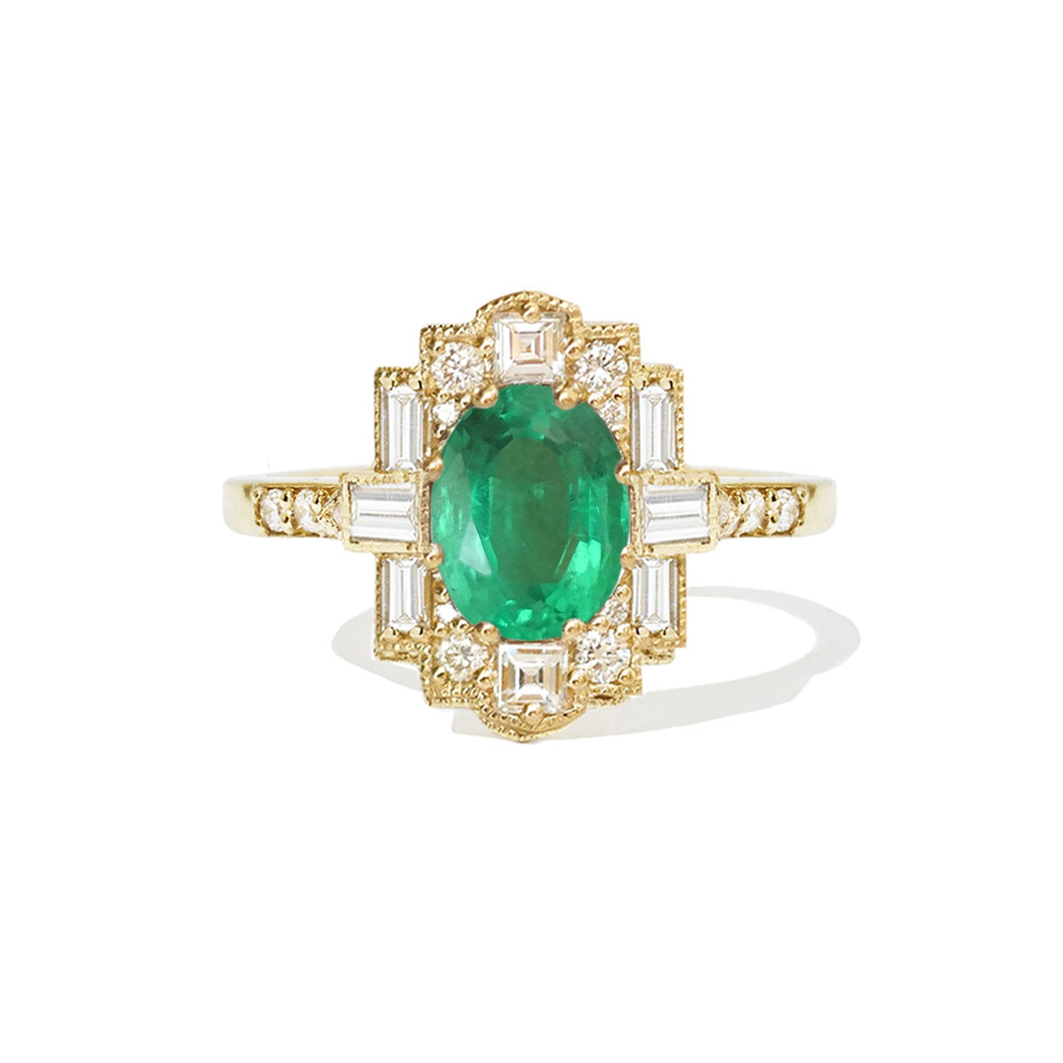 1.28 ctw Oval Emerald