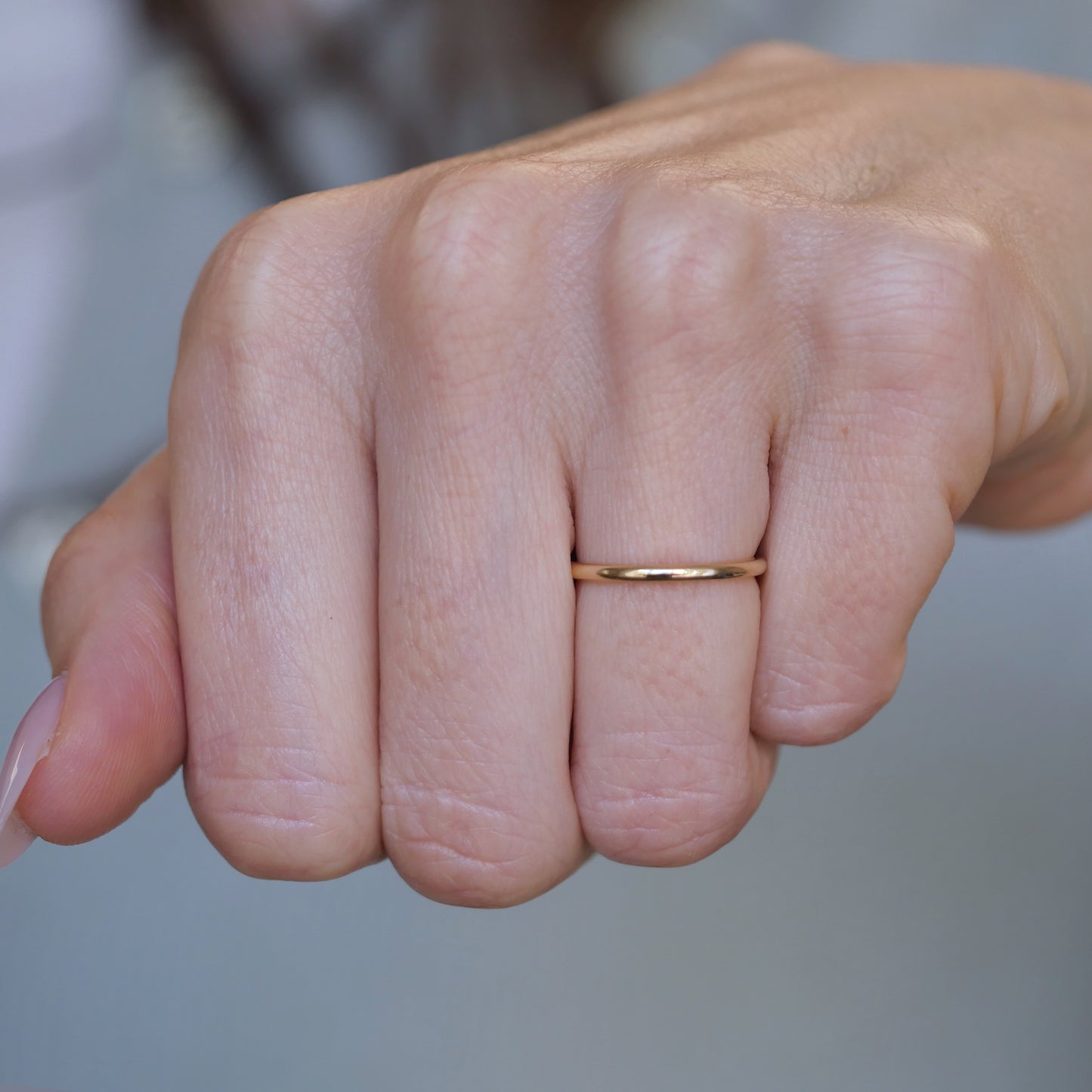 1.5mm Half Round Band Ring