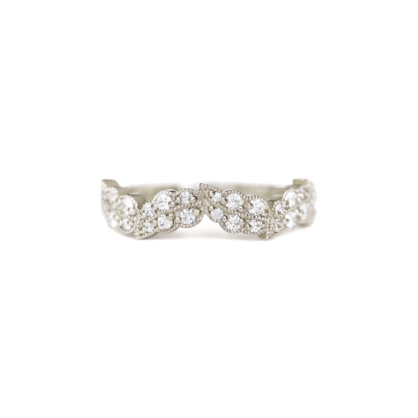 Oak Leaf Diamond Band