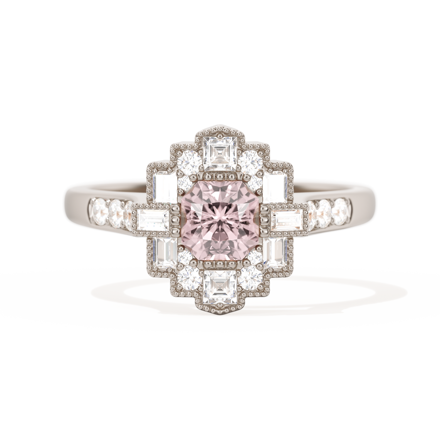 Square Deco with Asscher Cut