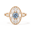 Round with Feather Marquise