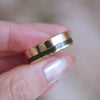 Custom Jade Inlay Wedding Ring