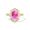 3.16 Oval Cut Opalescent Bright Pink Sapphire