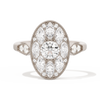 Round with Feather Marquise