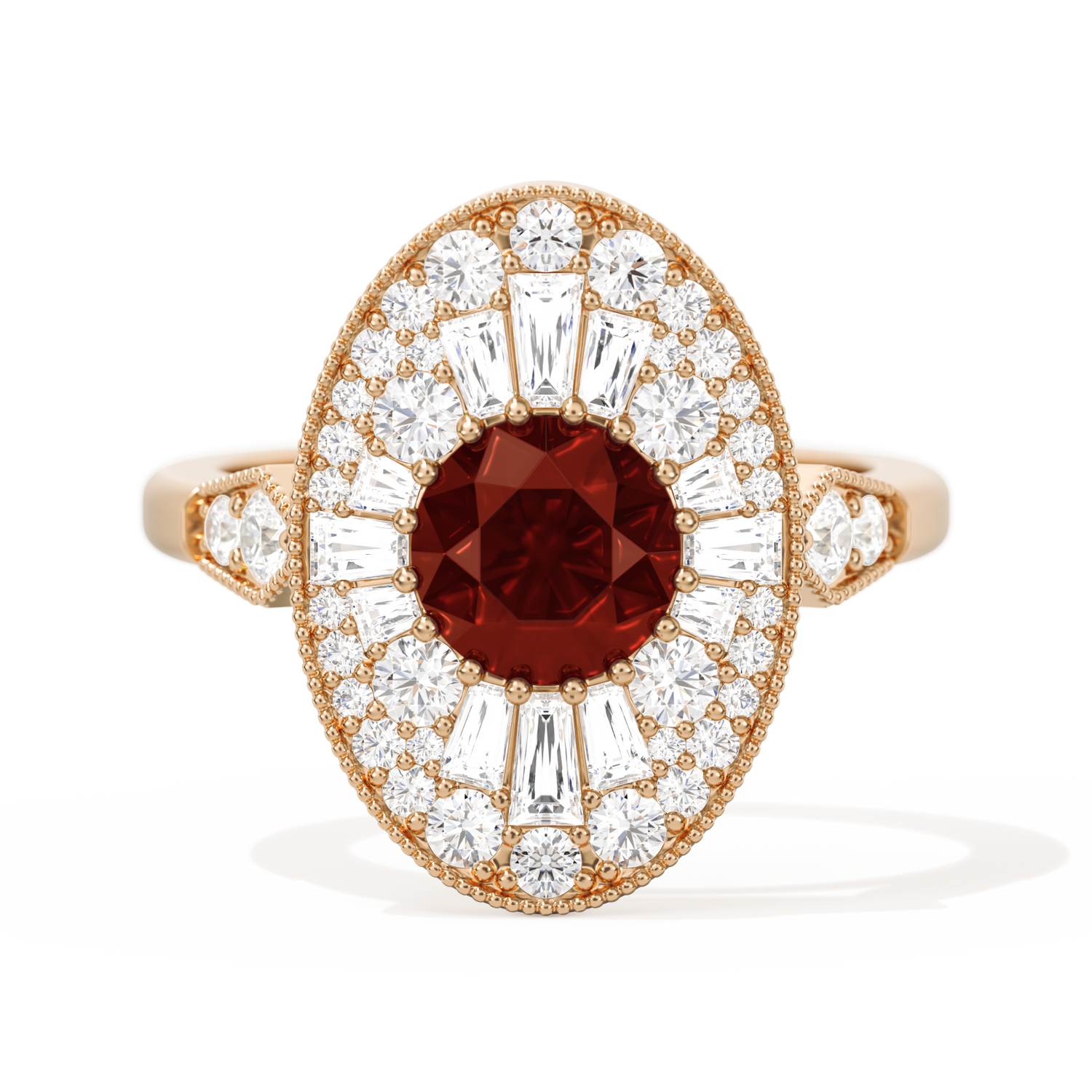 Oval Ballerina Round Center 1.00 ctw.