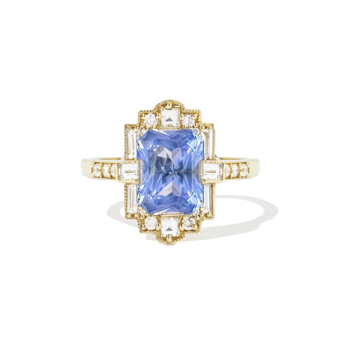 3.05 Radiant Cut Violet Purple Sapphire