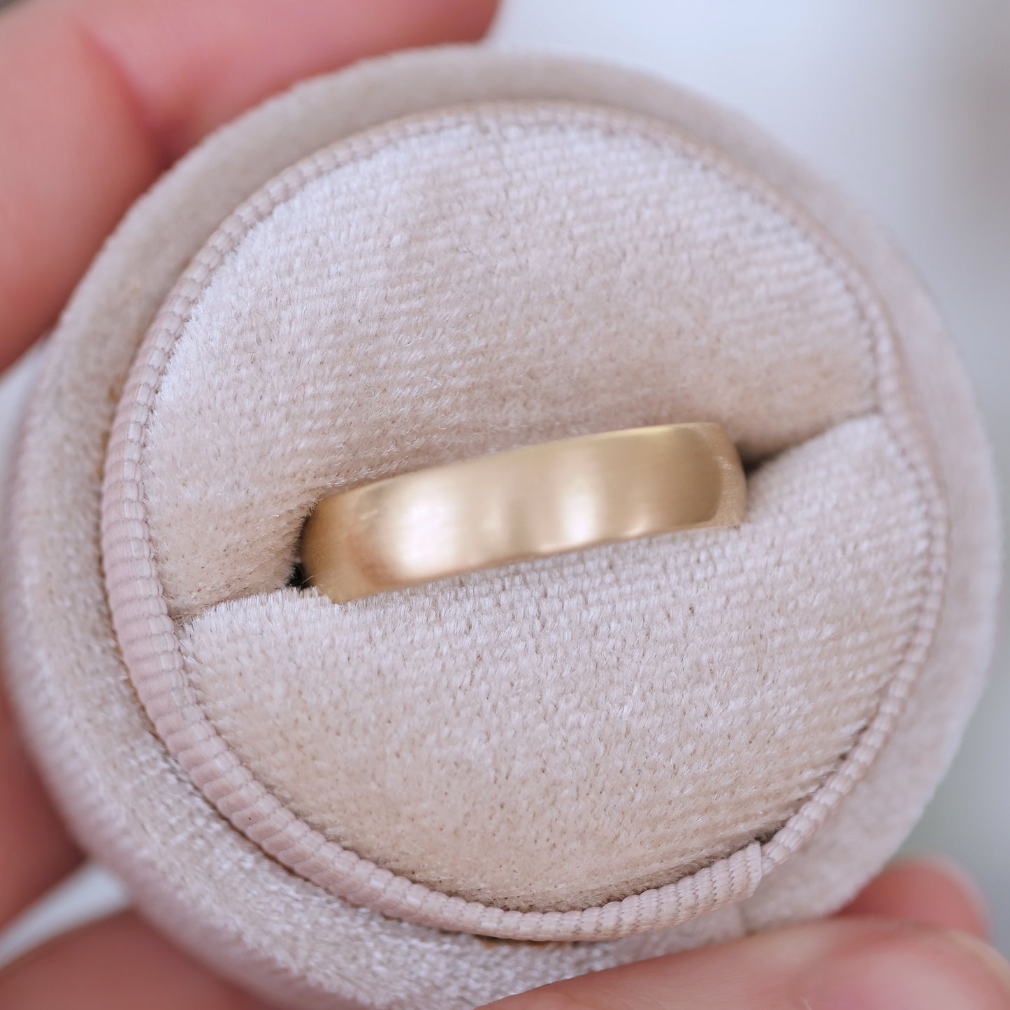 5mm Satin Wedding Band Ring