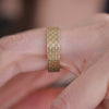 6mm Deco Antique Star Ring