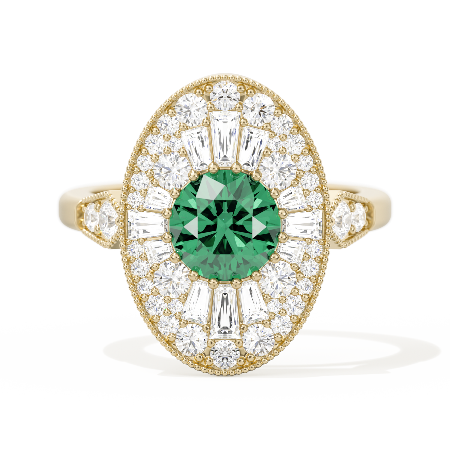 Oval Ballerina Round Center 1.00 ctw.