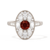 Round with Feather Marquise
