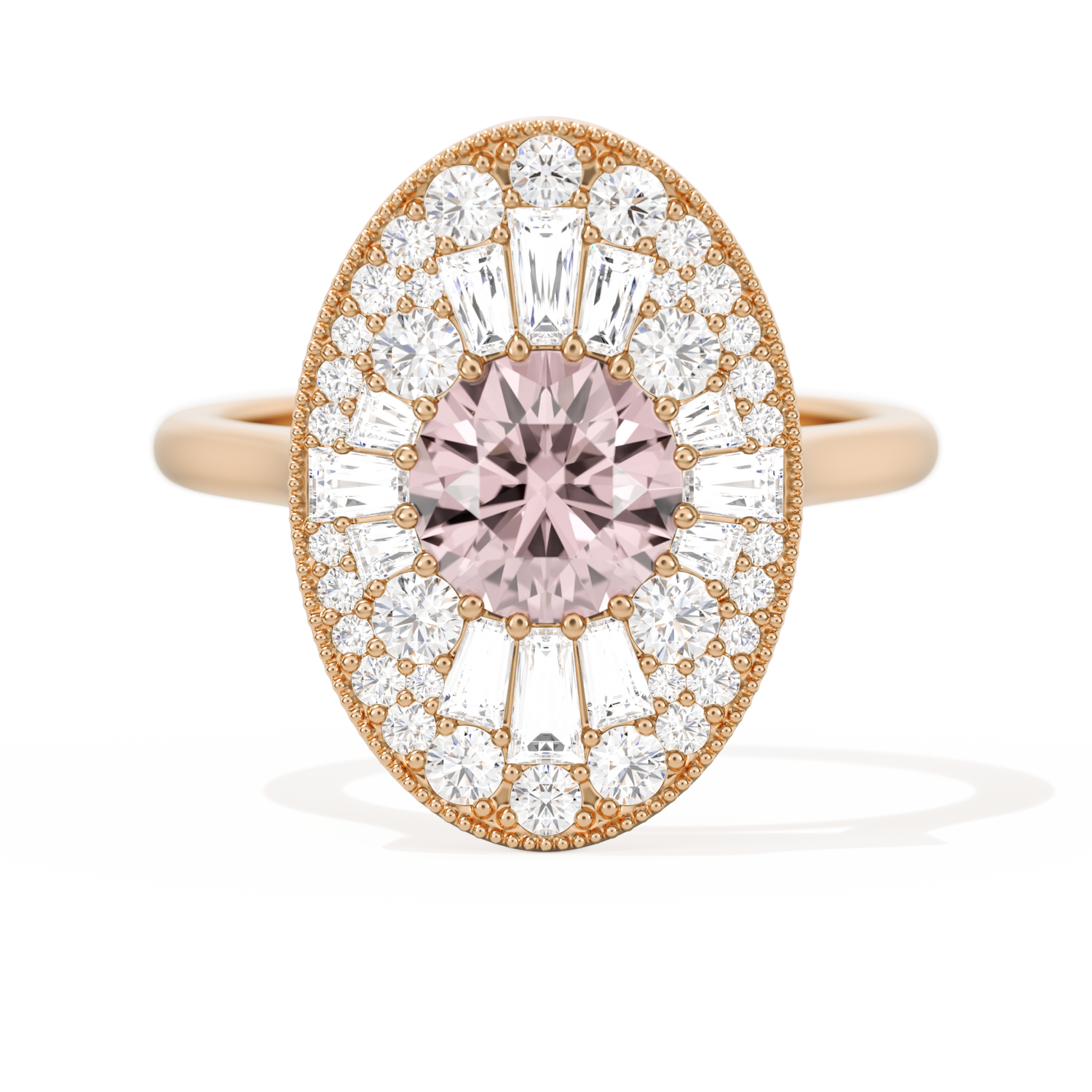 Oval Ballerina Round Center 1.00 ctw.