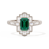 Rectangular Deco with 6x4 Emerald Cut