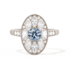 Round with Feather Marquise