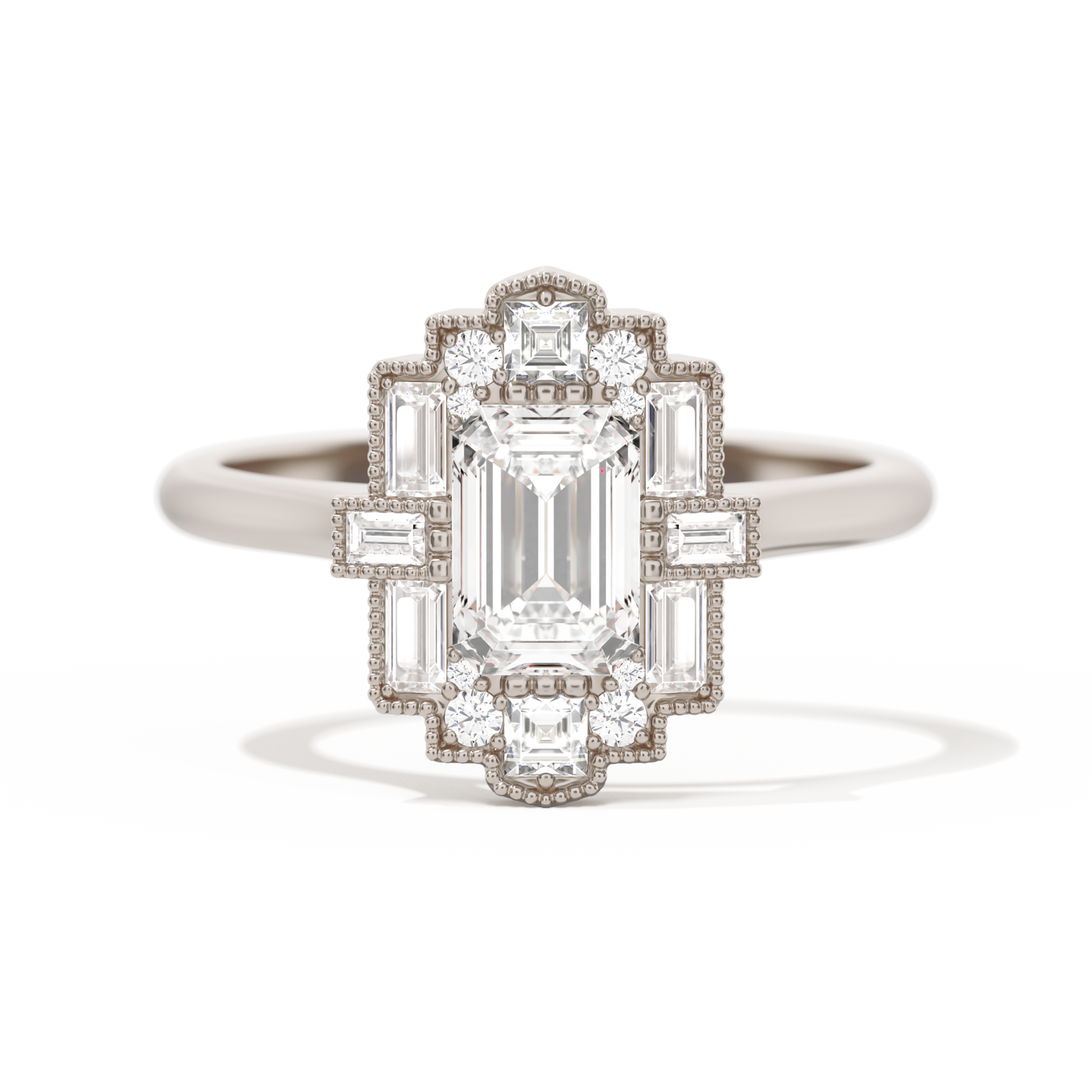 Rectangular Deco with 6x4 Emerald Cut