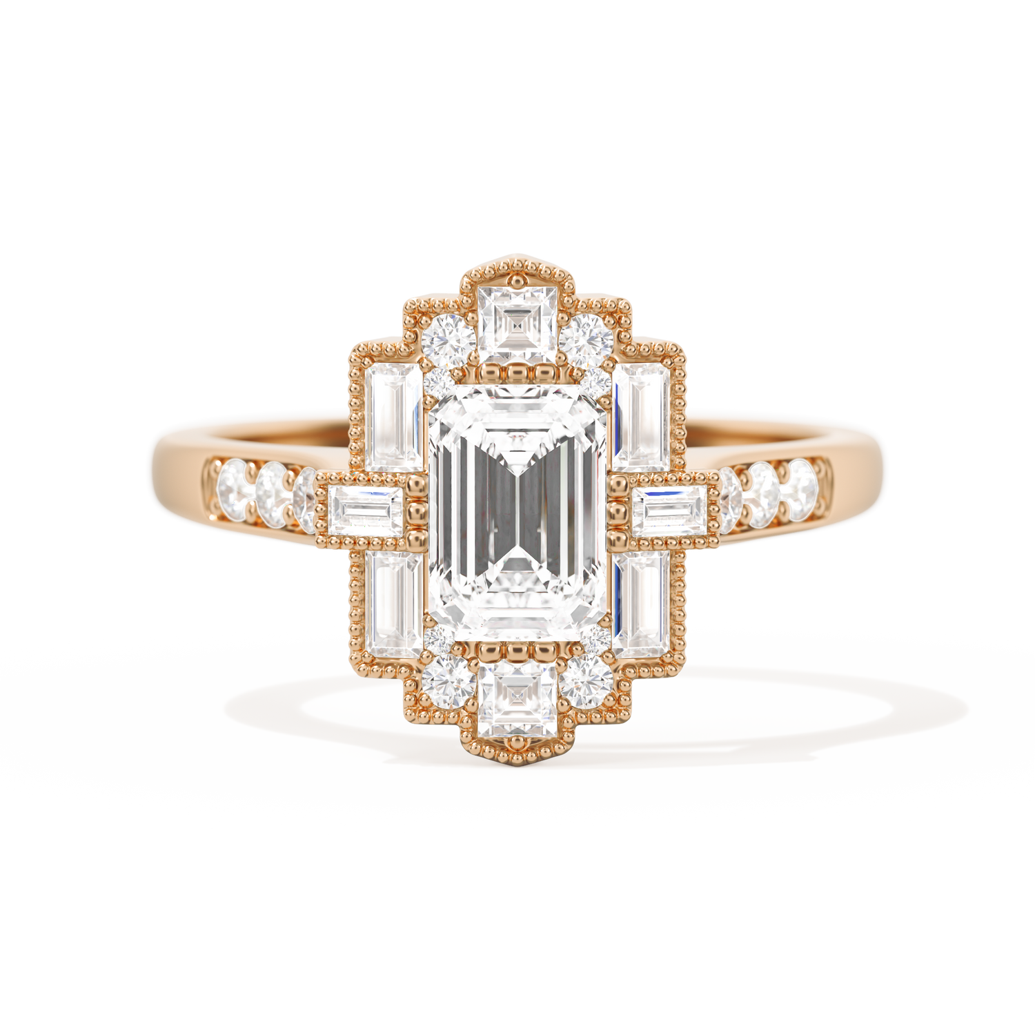 Rectangular Deco with 6x4 Emerald Cut