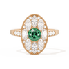 Round with Feather Marquise
