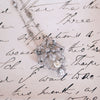 Antique Diamond Bow Pendant Necklace