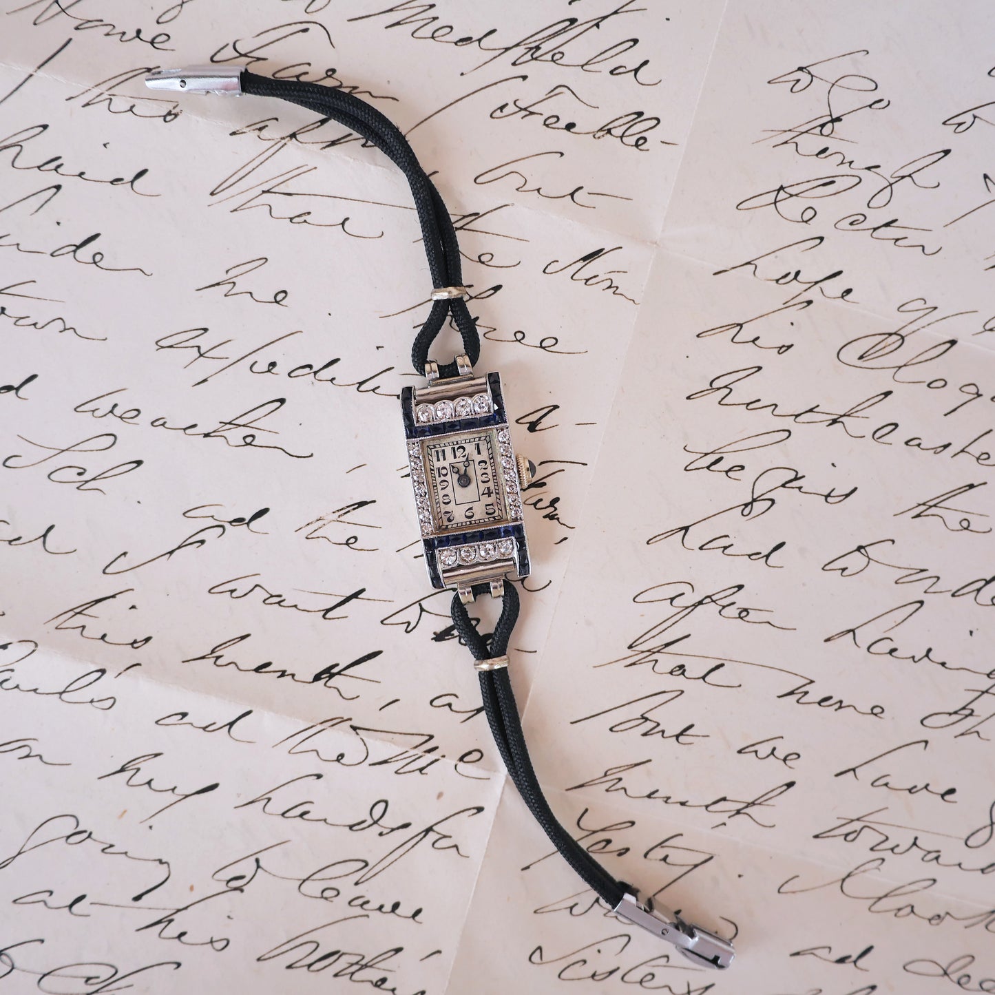 Antique Diamond and Sapphire Watch