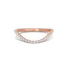 Round Pave Contour Band