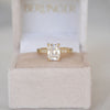 Custom Elongated Antique Cushion Lab Engagement Ring