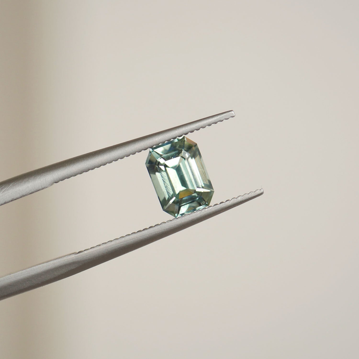 1.55 ctw. Emerald Cut Green Sapphire