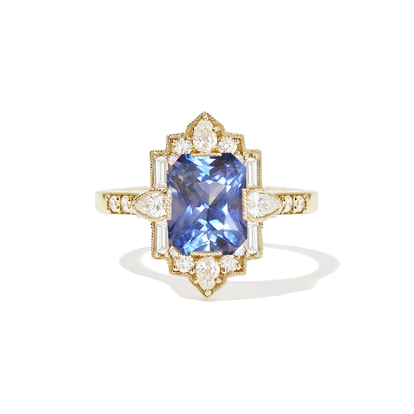 2.32 ctw Radiant Cut Blue Sapphire