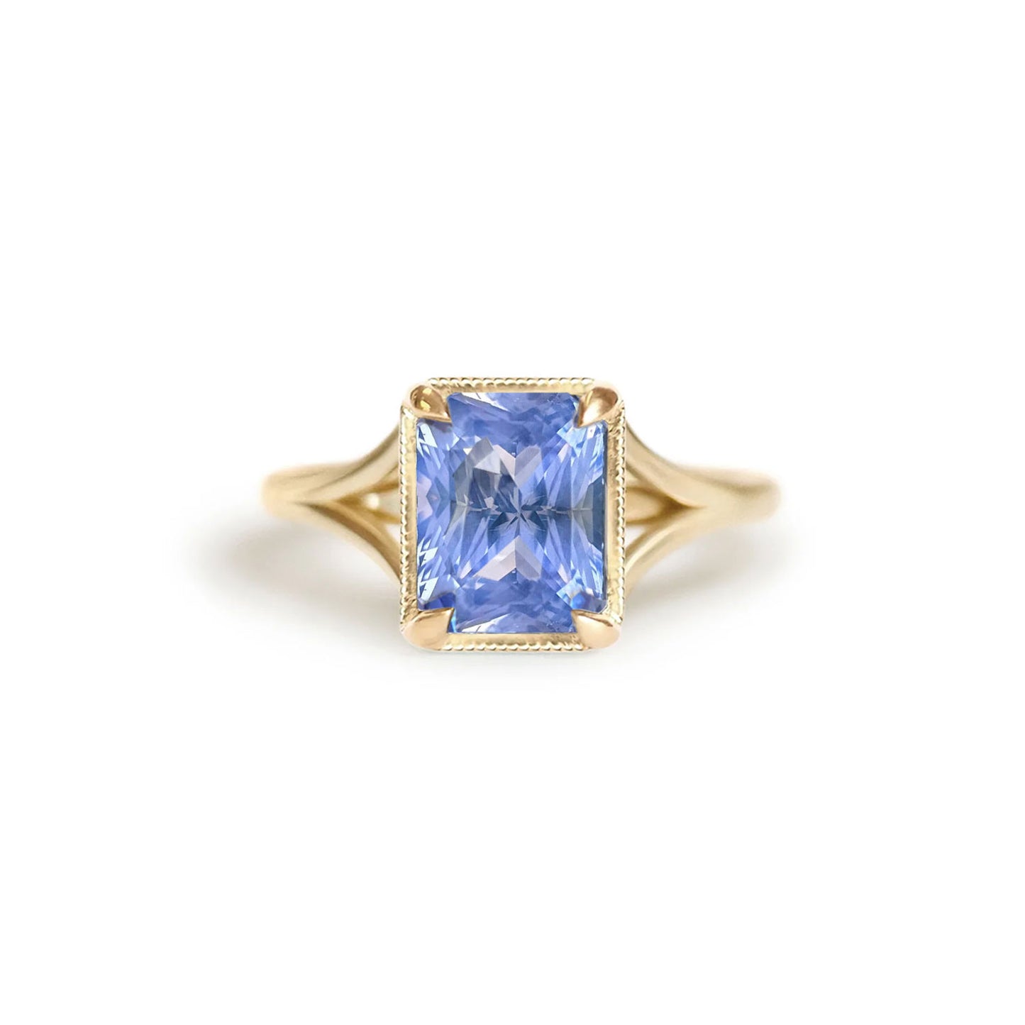 3.05 Radiant Cut Violet Purple Sapphire