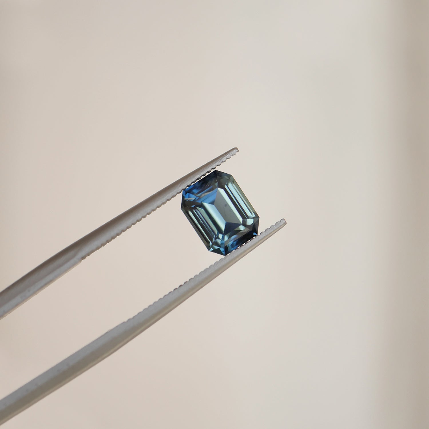 2.04 ctw Emerald Cut Teal Sapphire