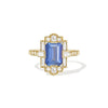 2.04 ctw Emerald Cut Opalescent Blue Sapphire