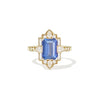 2.04 ctw Emerald Cut Opalescent Blue Sapphire