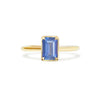 2.04 ctw Emerald Cut Opalescent Blue Sapphire