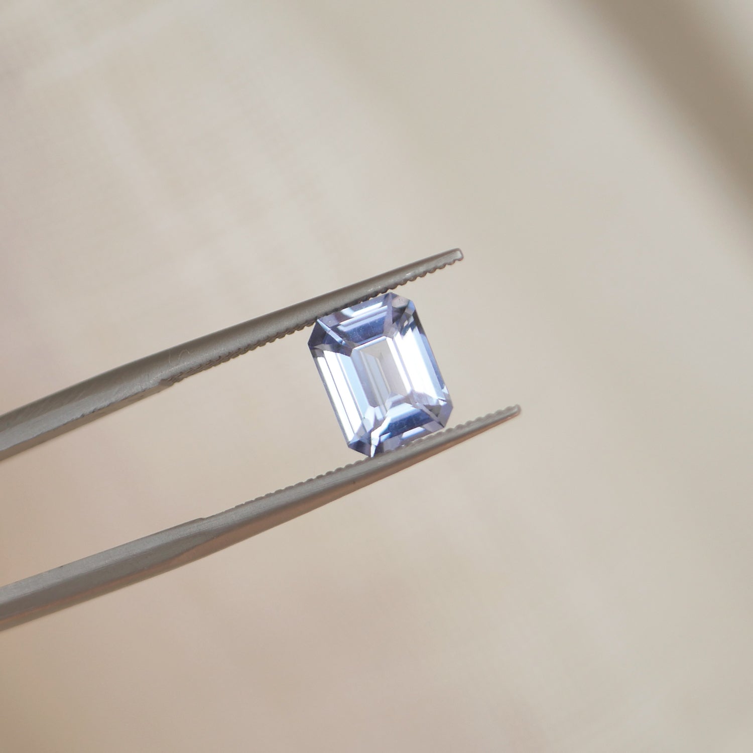 2.08 ctw Emerald Cut Light Blue Sapphire