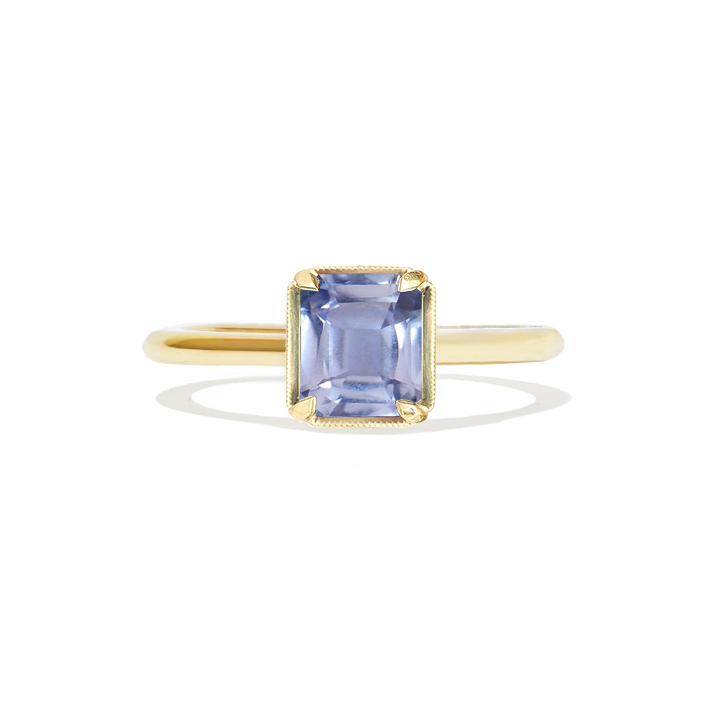 2.33 ctw Antique Cushion Cut Cornflower Blue Sapphire