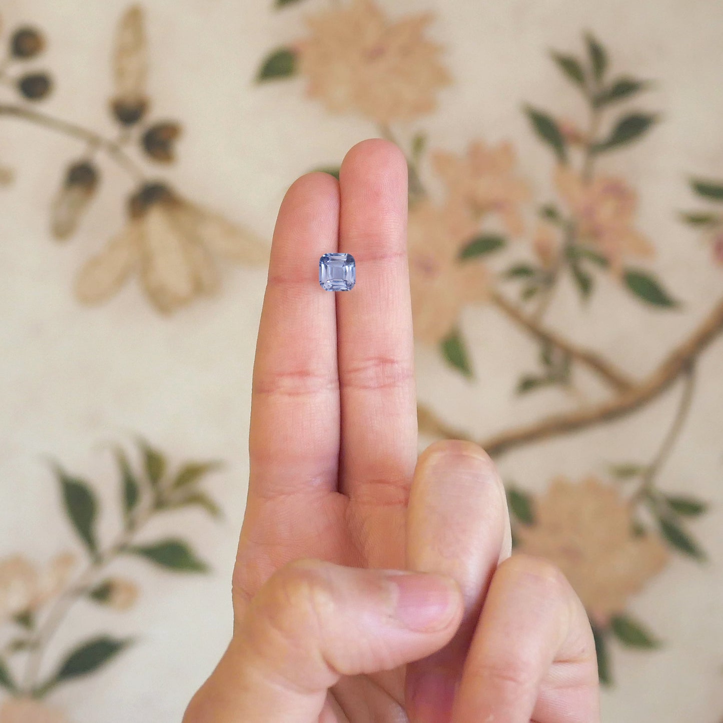 2.33 ctw Antique Cushion Cut Cornflower Blue Sapphire