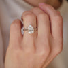 A striking lab-grown antique pear-shaped diamond brings together vintage charm and modern brilliance in one unforgettable set.