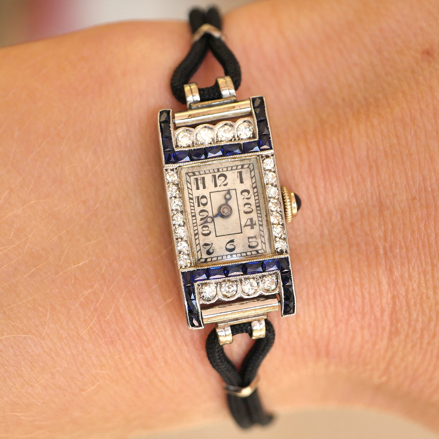 Antique Diamond and Sapphire Watch