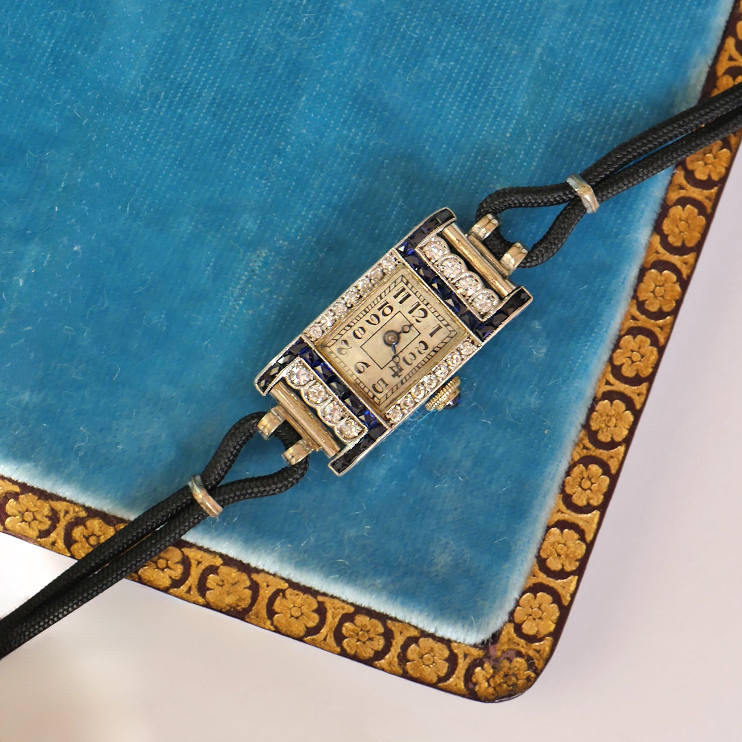 Antique Diamond and Sapphire Watch