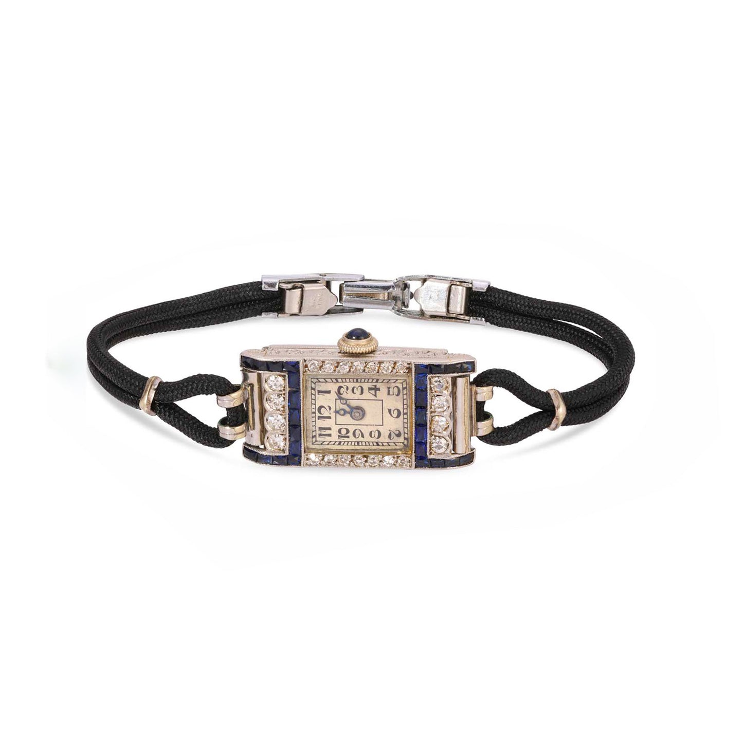 Antique Diamond and Sapphire Watch