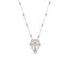 Antique Diamond Bow Pendant Necklace
