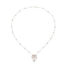 Antique Diamond Bow Pendant Necklace