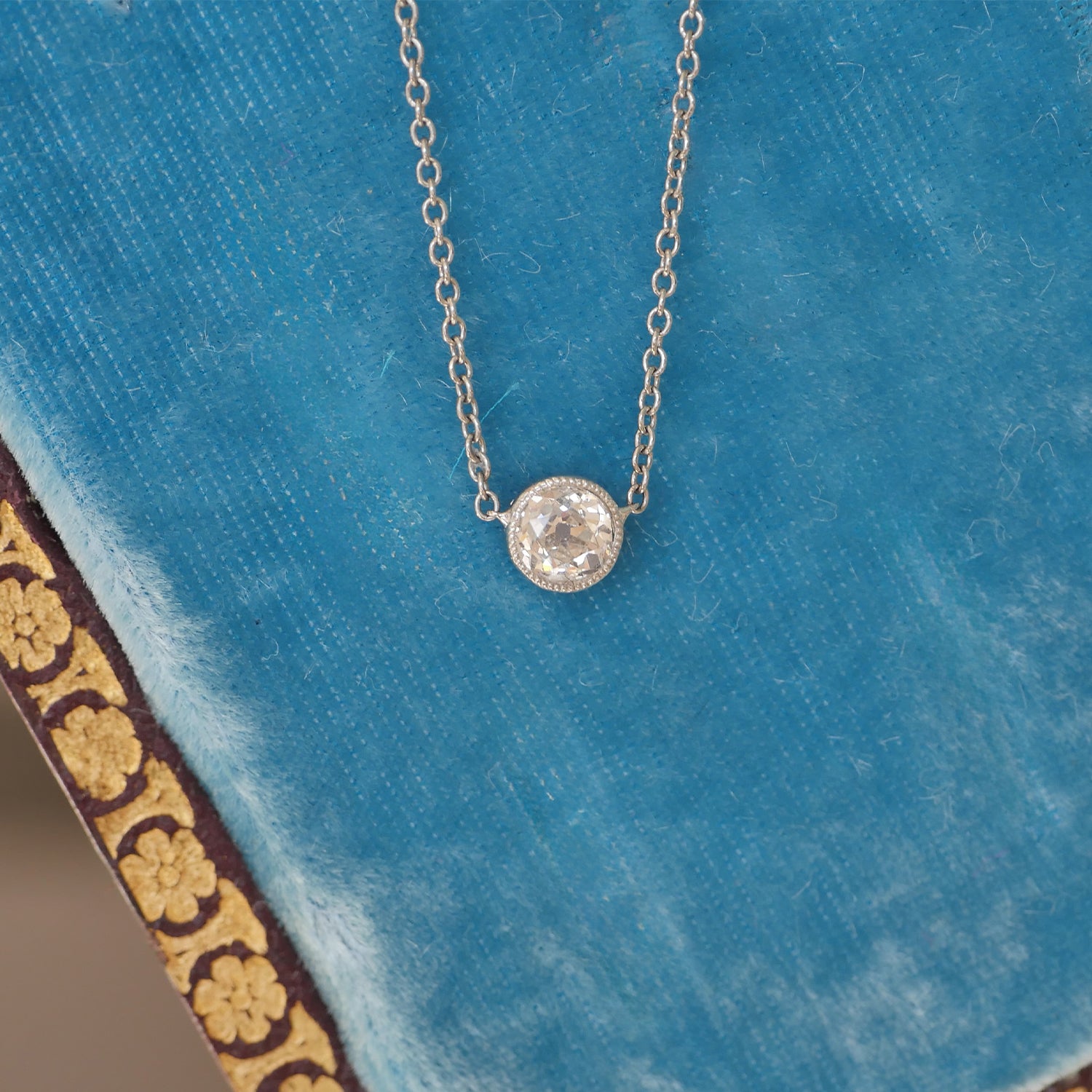 Diamond Bezel Necklace