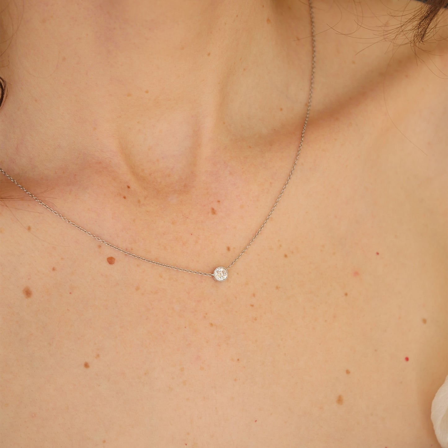 Diamond Bezel Necklace