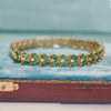 Vintage Emerald and Diamond Tennis Bracelet