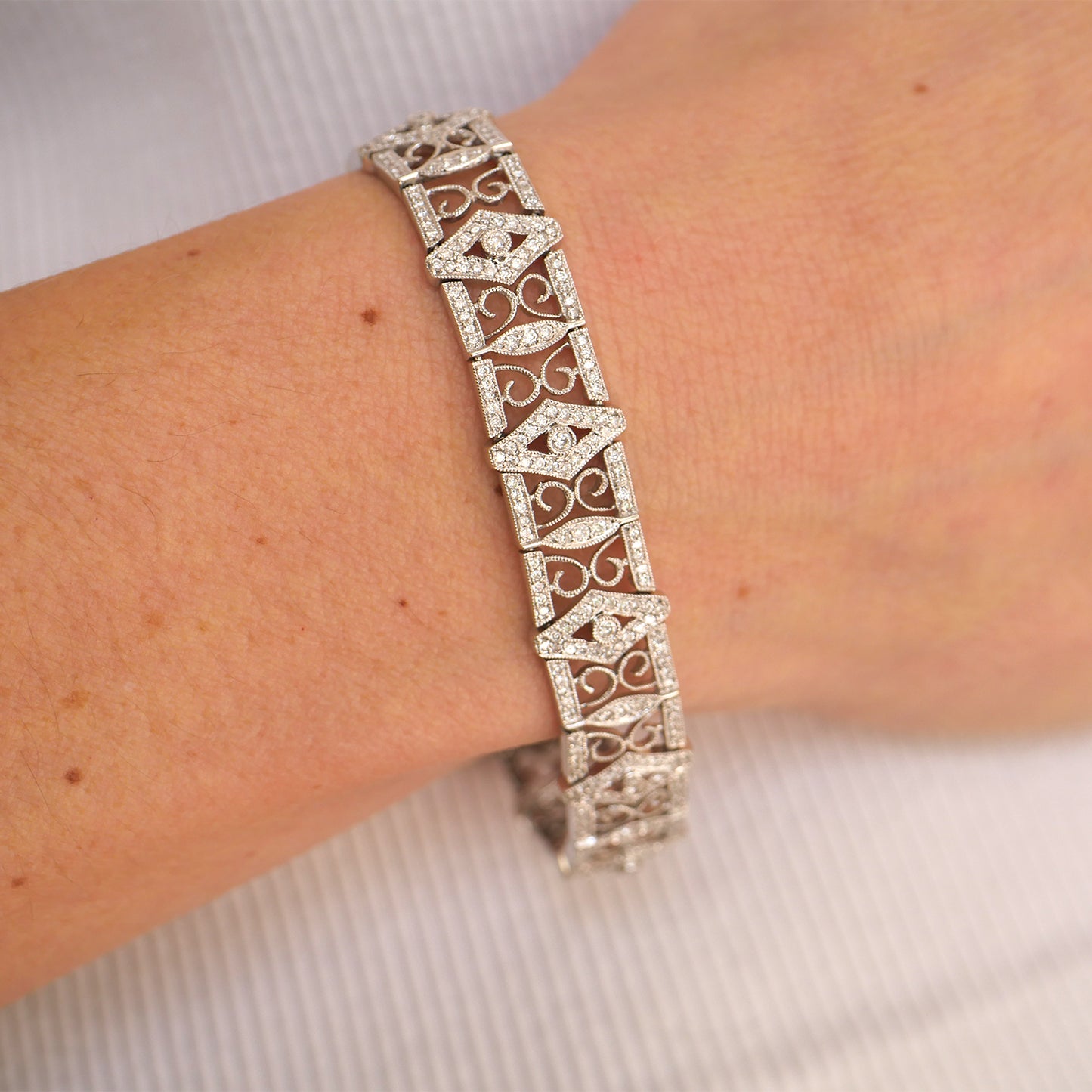 Diamond Filigree Bracelet