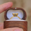 Bi Color Sapphire Engraved Bubble Ring